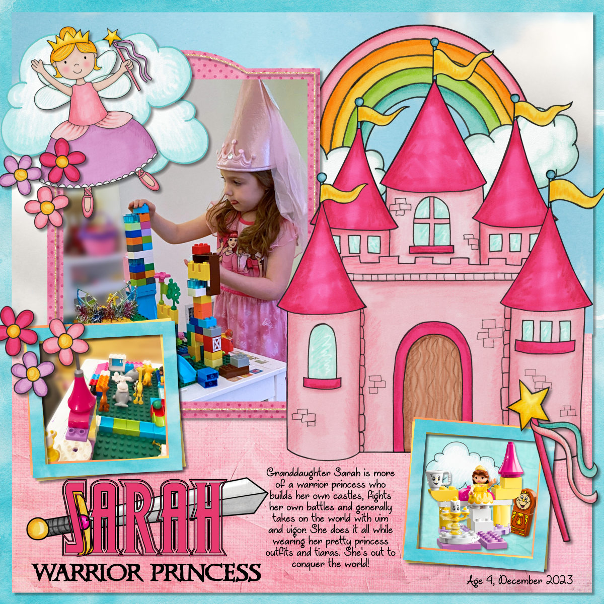 Princess Sarah Building Castle 12-2023 by lisar Princess Sarah Building Castle 12-2023